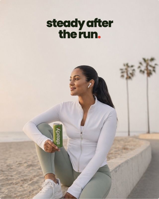The ad: steady after the run